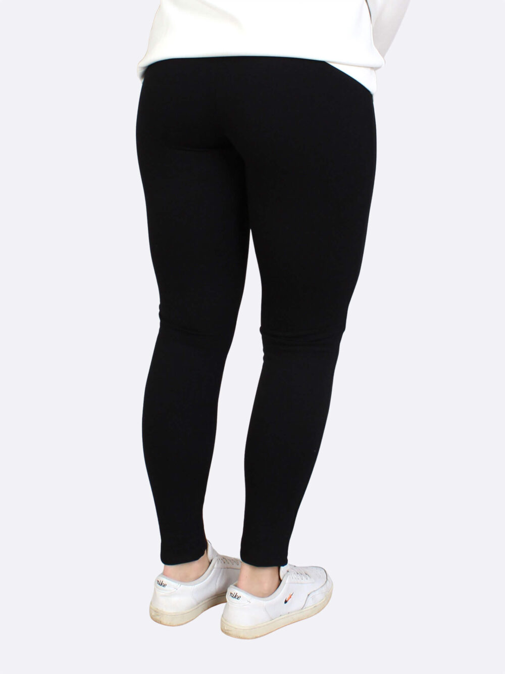 Anna Menotti Telgte leggings fleecevuorilla, musta - Image 3