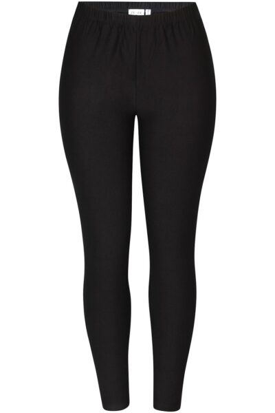 Ze-Ze Adina leggings fleecevuorilla, musta