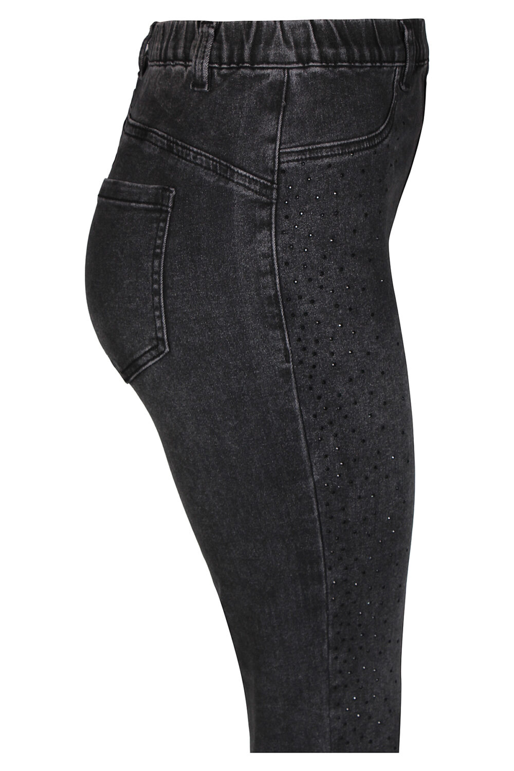 Ze-Ze Dixie kimalle jeggings, harmaa - Image 4