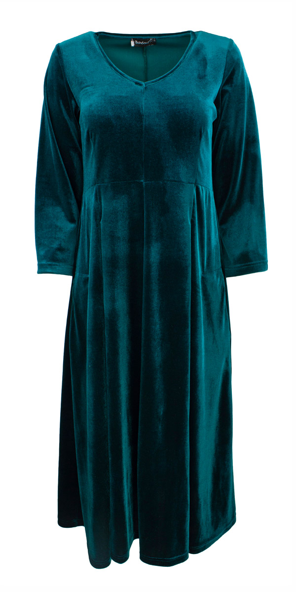 Bohéme juhlava samettimekko, petrooli - Image 2