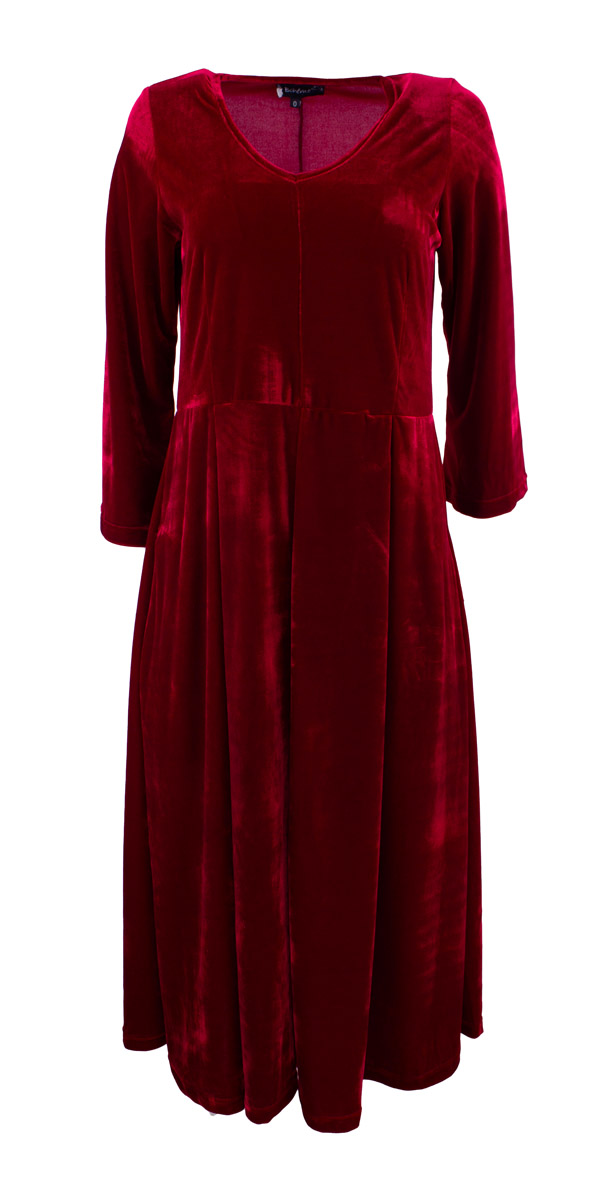 Bohéme juhlava samettimekko, punainen