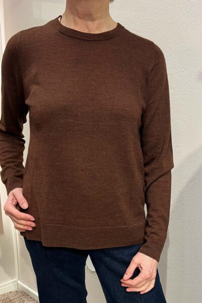 Fransa Frwoolina villaneulepusero, ruskea