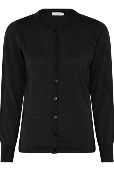 Micha merinovillatakki musta