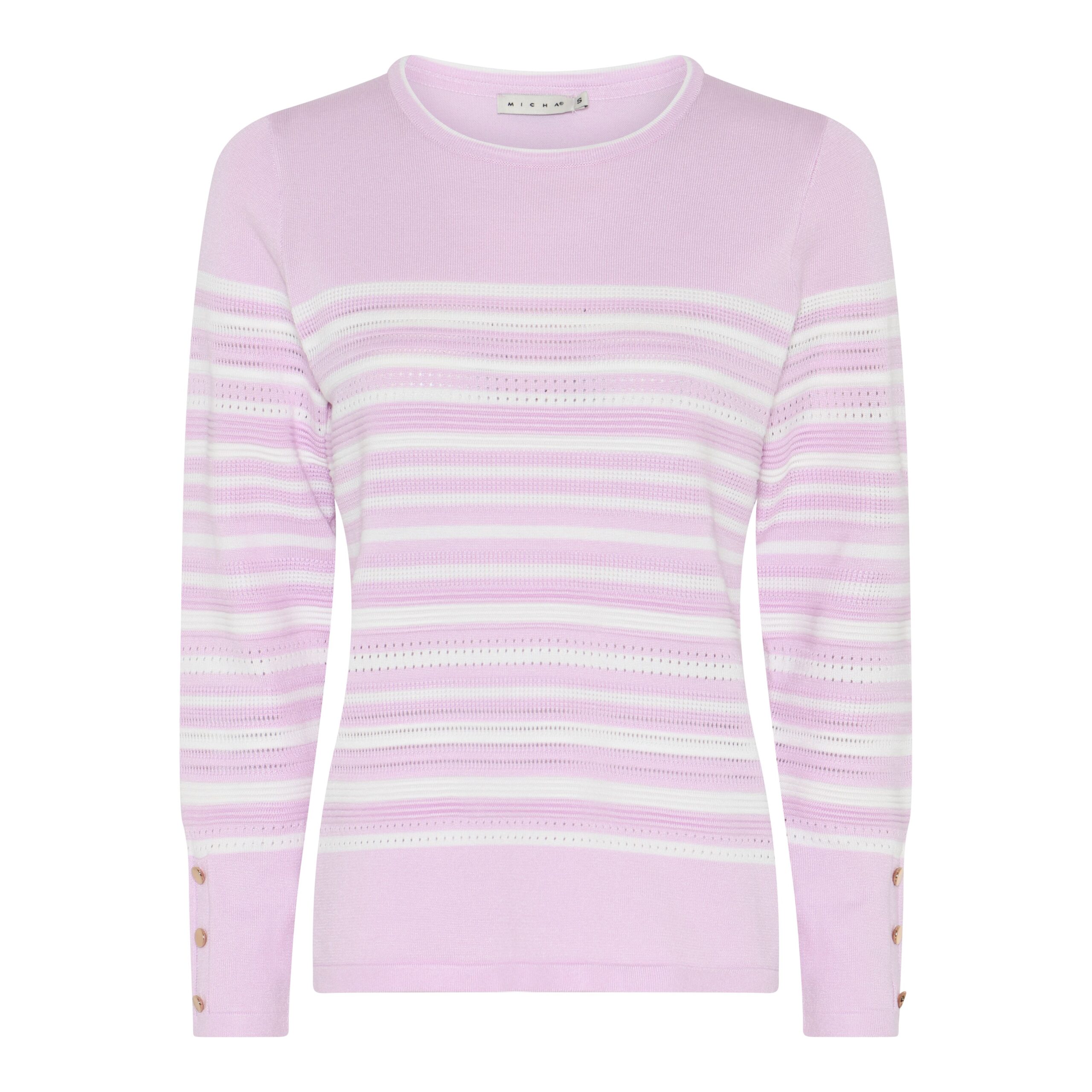 Micha raidallinen neulepusero, laventeli