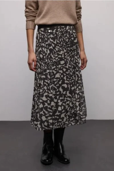 Street One pliseerattu mesh hame, printtikuosi