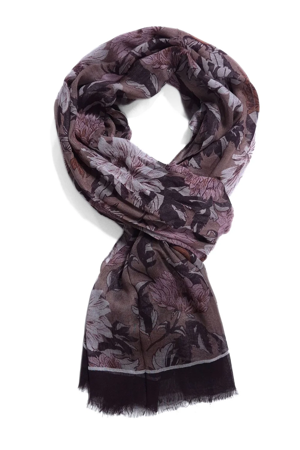 Priti -lyocellhuivi tumma luumu