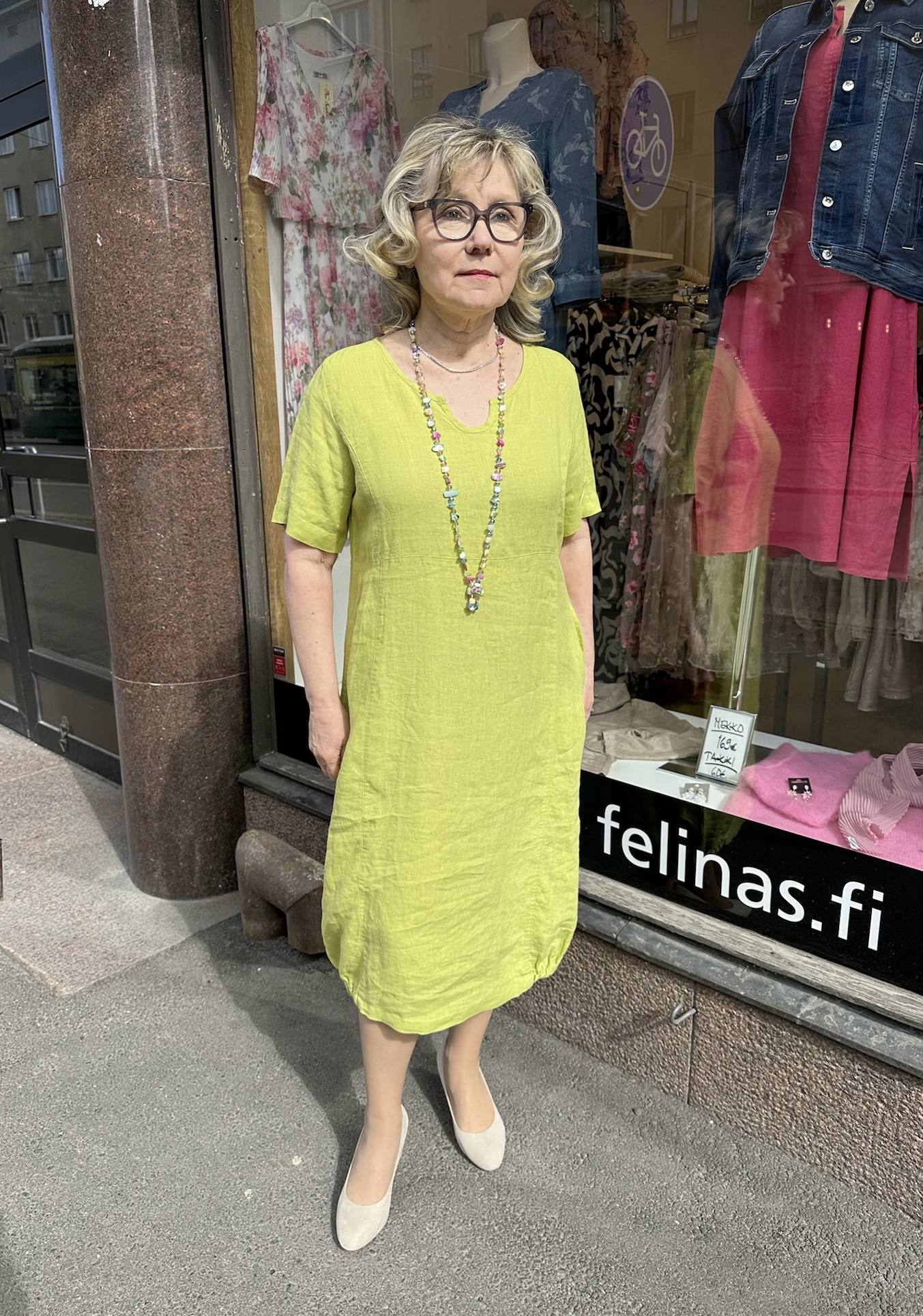 Himalaya Dara pellavamekko, pistaasinvihreä
