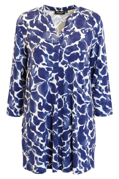 Signature trikootunika, sinivalkoinen