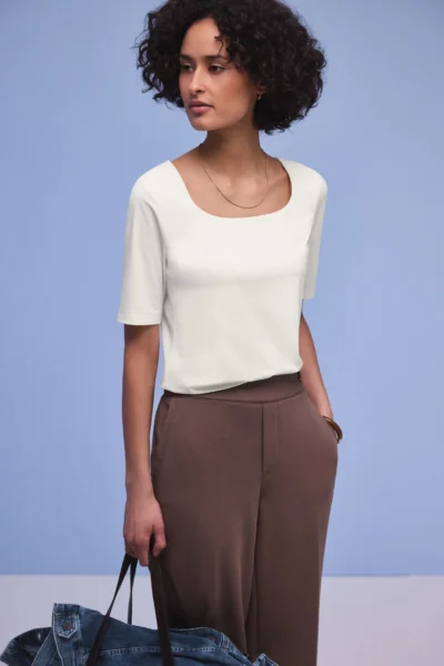 Street One aluspaita lyhyellä hihalla, valkoinen