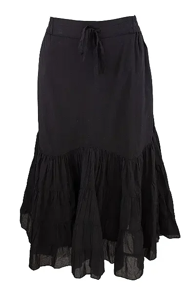 Bohéme pitkä salsahame, musta