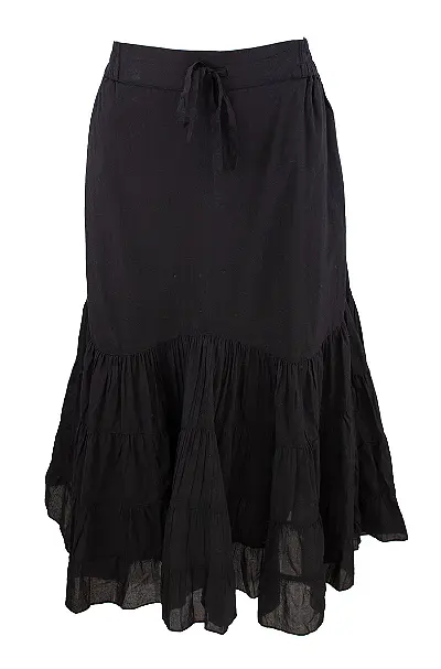 Bohéme pitkä salsahame, musta