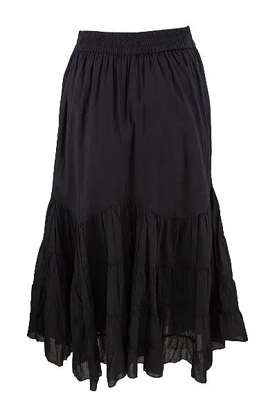 Bohéme pitkä salsahame, musta - Image 3