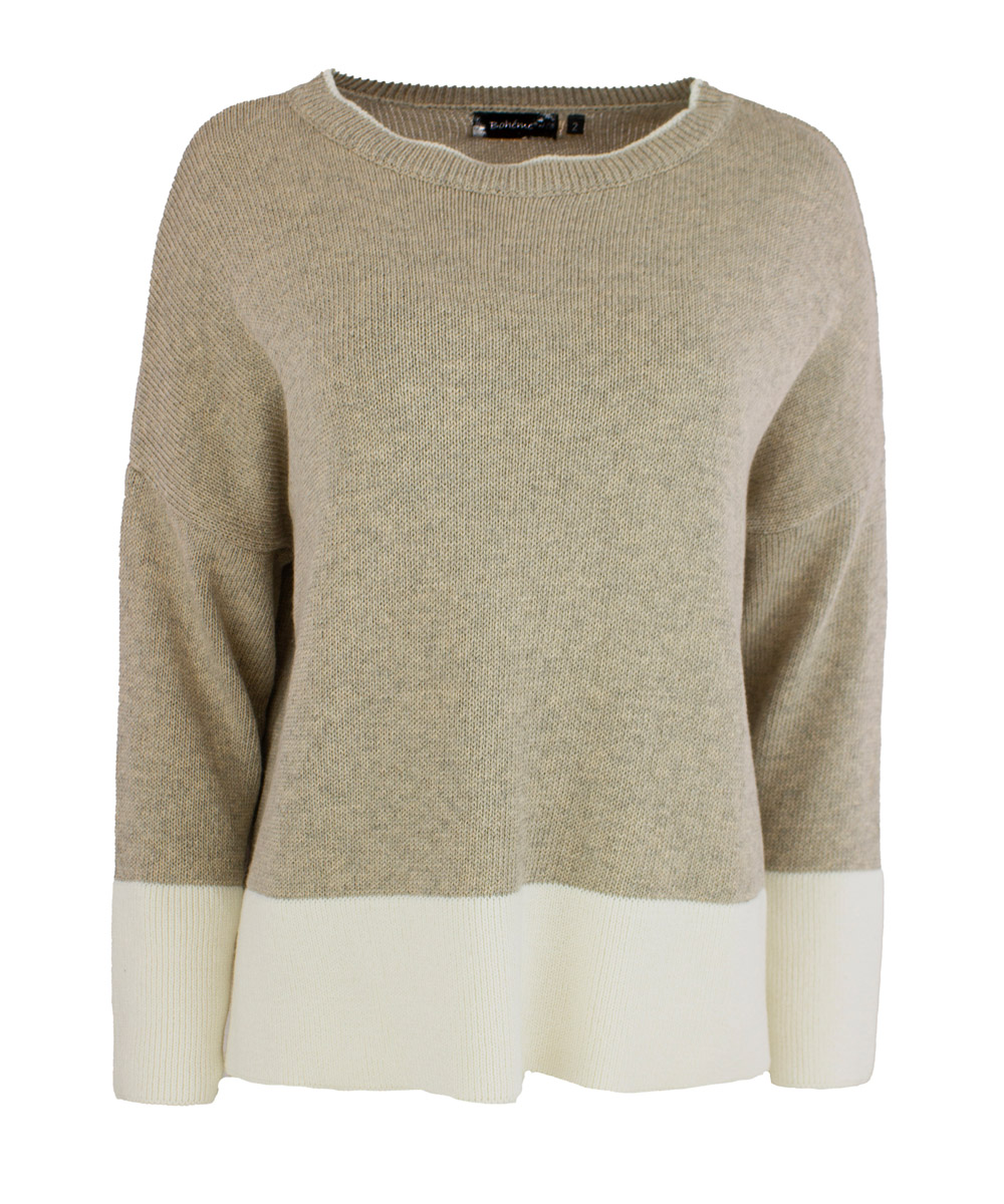 Bohéme oversize neulepusero, hiekka