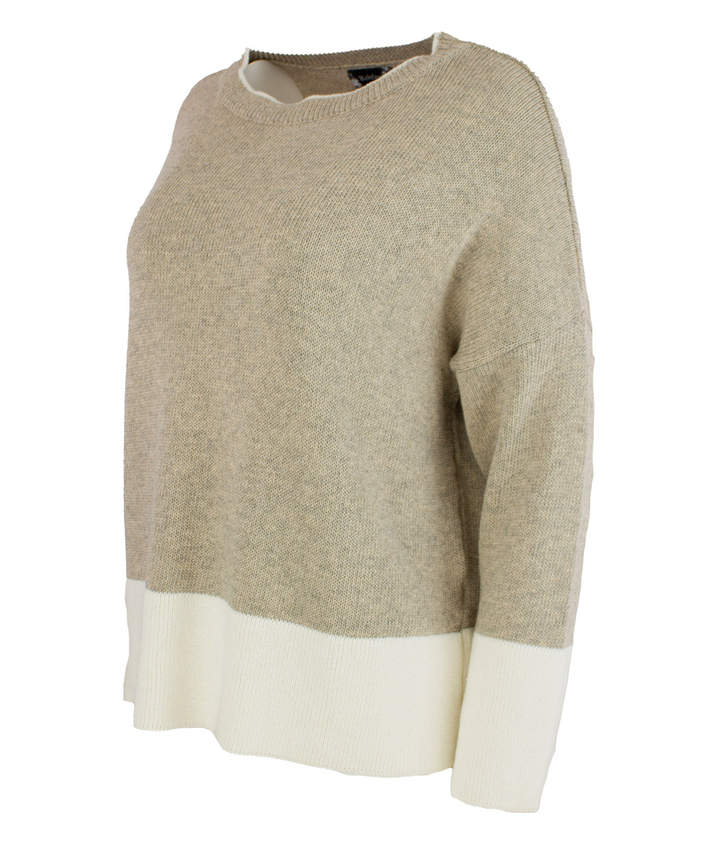 Bohéme oversize neulepusero, hiekka - Image 2