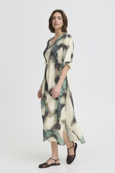 Fransa Frayla mekko, monivärinen