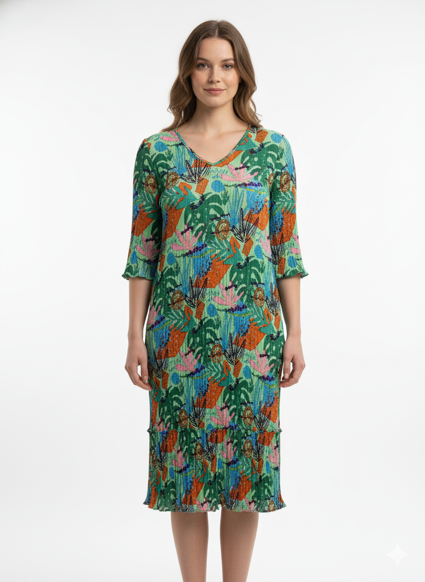 One Summer Jessica rypytetty mekko, värikäs