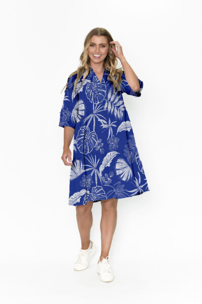 One Summer Maya tunikamekko, sinivalkoinen