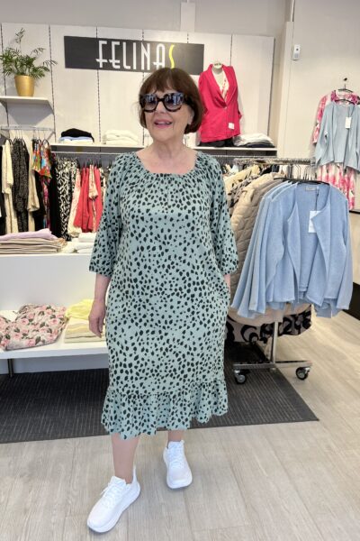 Ze-Ze Relly mekko, vihreä