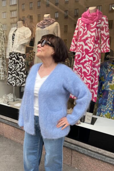 Mohair neulejakku, vaaleansininen