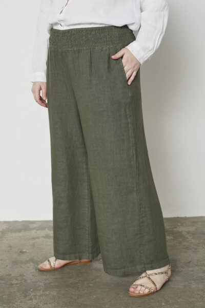 Pont Neuf PNHibba pellavahousut, vihreä