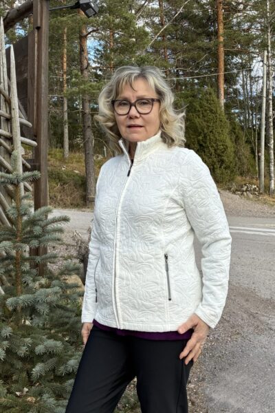 Signature vetoketjullinen jakku, valkoinen