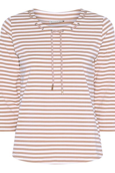 Micha raitapusero, beige/valkoinen