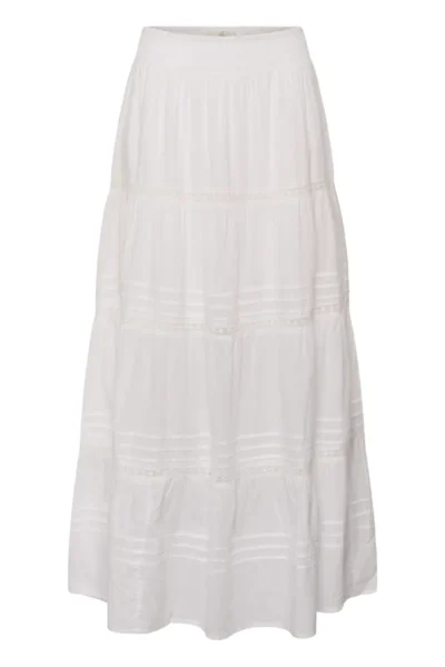 Kaffe KAValerie pitkä hame, valkoinen