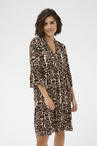 Kaffe KAellen Amber mekko, leopardi