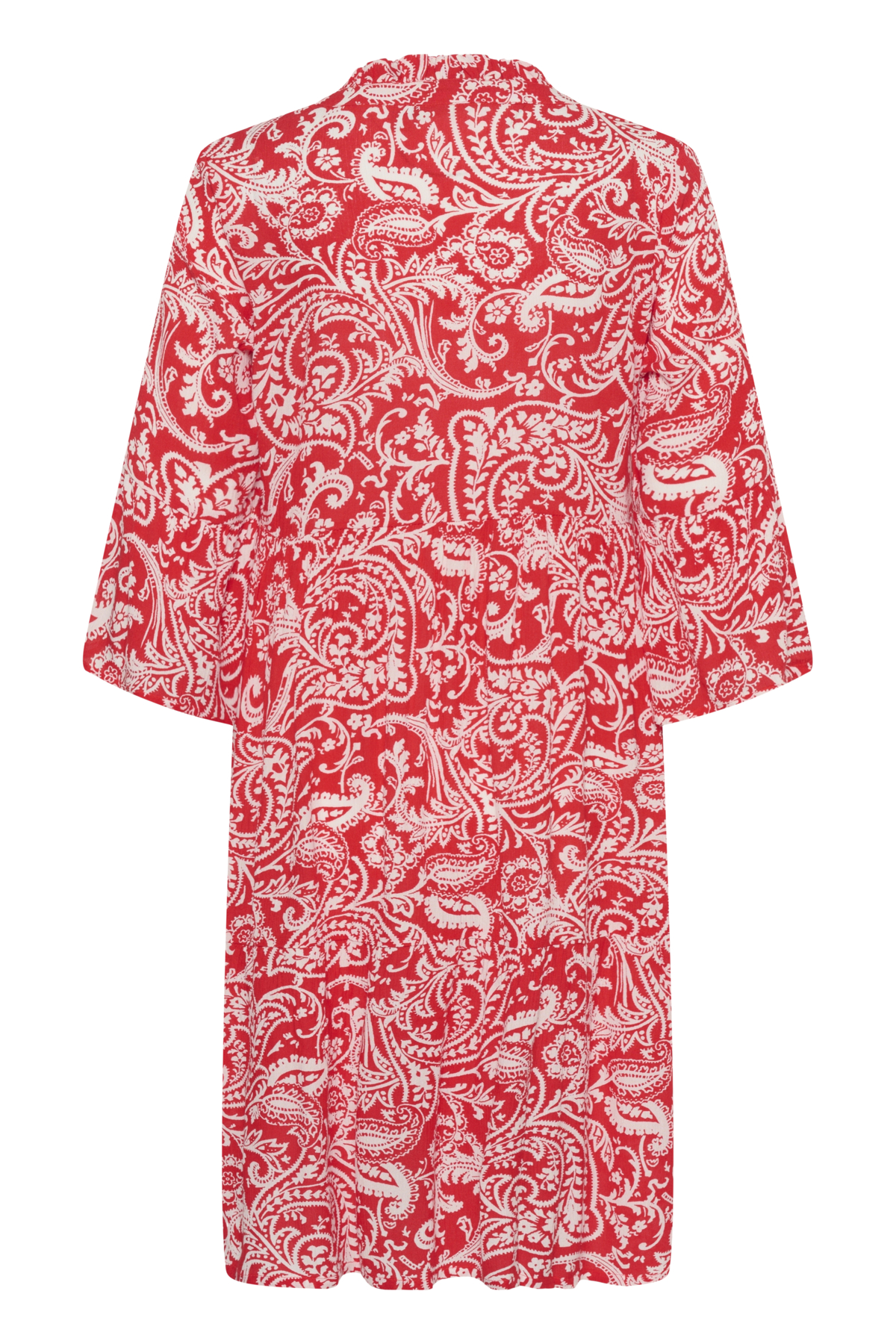 Kaffe KAellen Amber mekko, punavalkoinen - Image 4