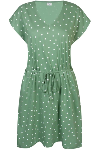 Ze-Ze Disha pallollinen mekko, vihreä/valkoinen