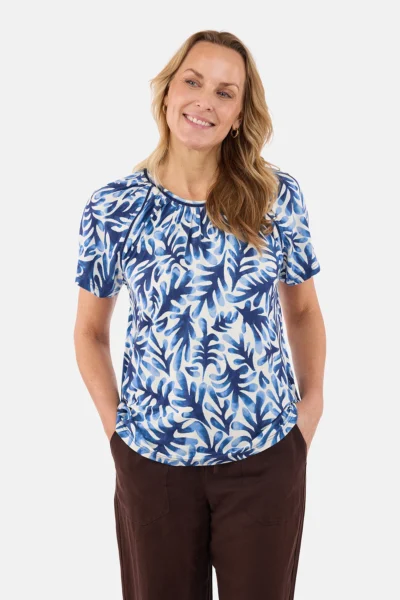 Brandtex t-paita, sinivalkoinen