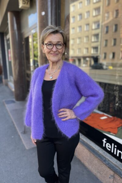 Mohair neulejakku, lila