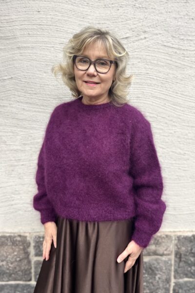 Mohairneule, violetti