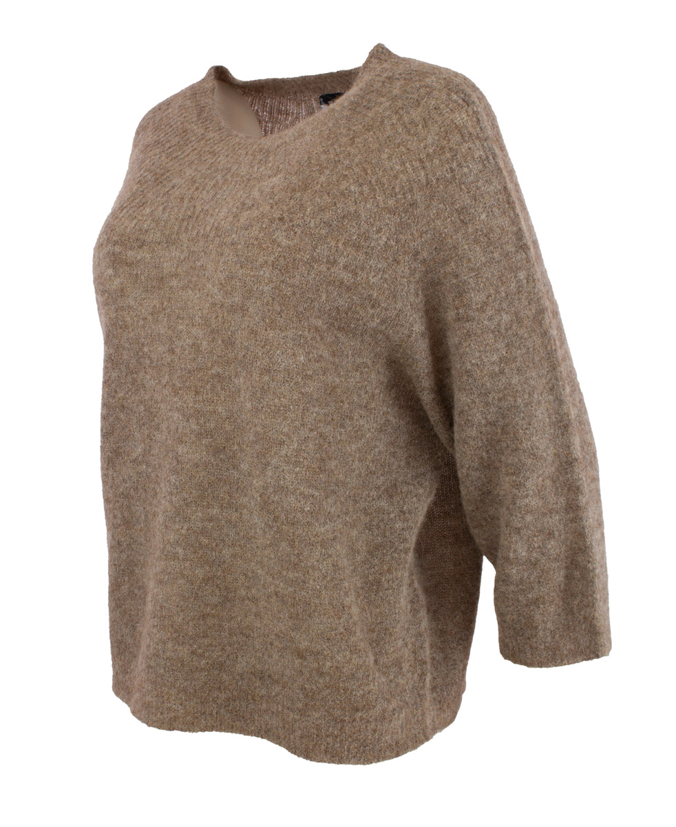 Bohéme neulepusero, taupe - Image 3