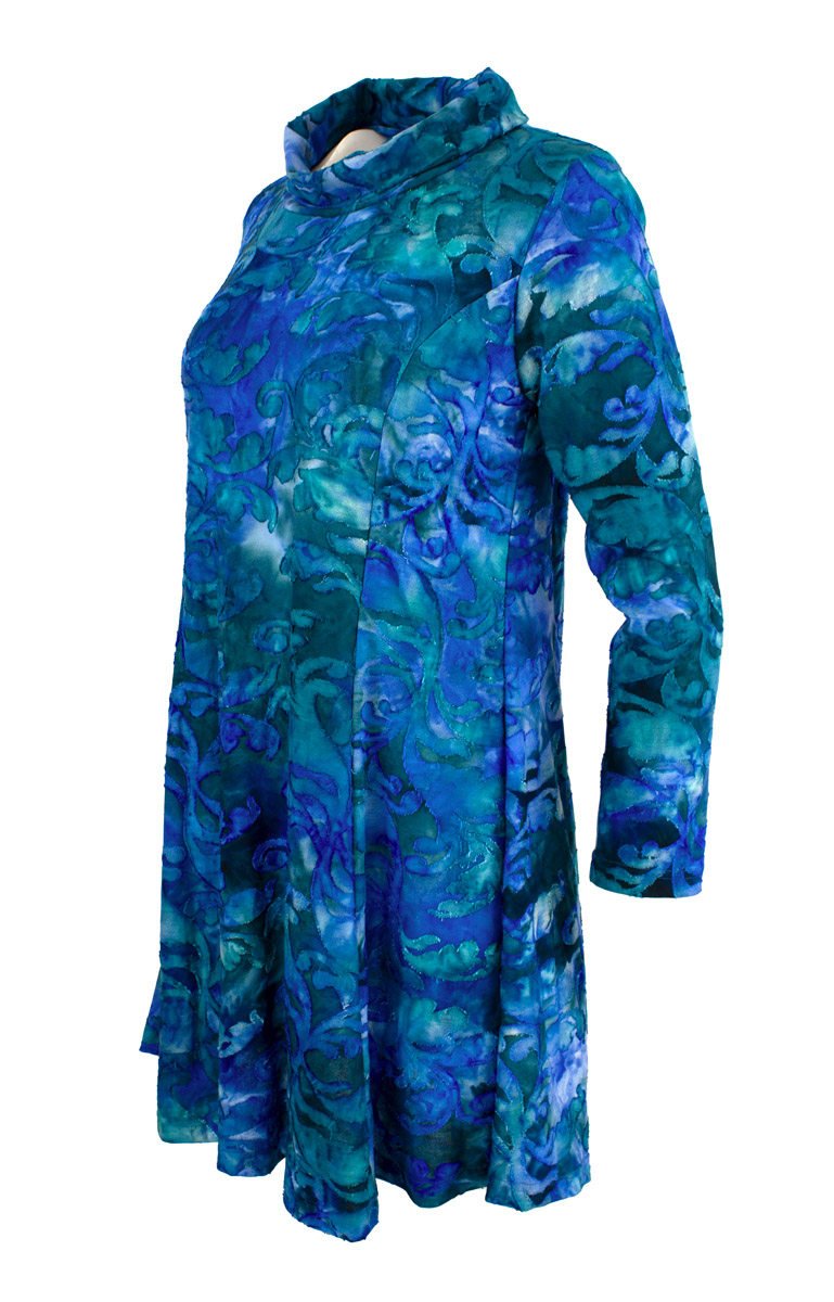 Bohéme juhlava tunika, sinivihreä - Image 3