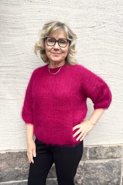 Mohairneule, fuksia